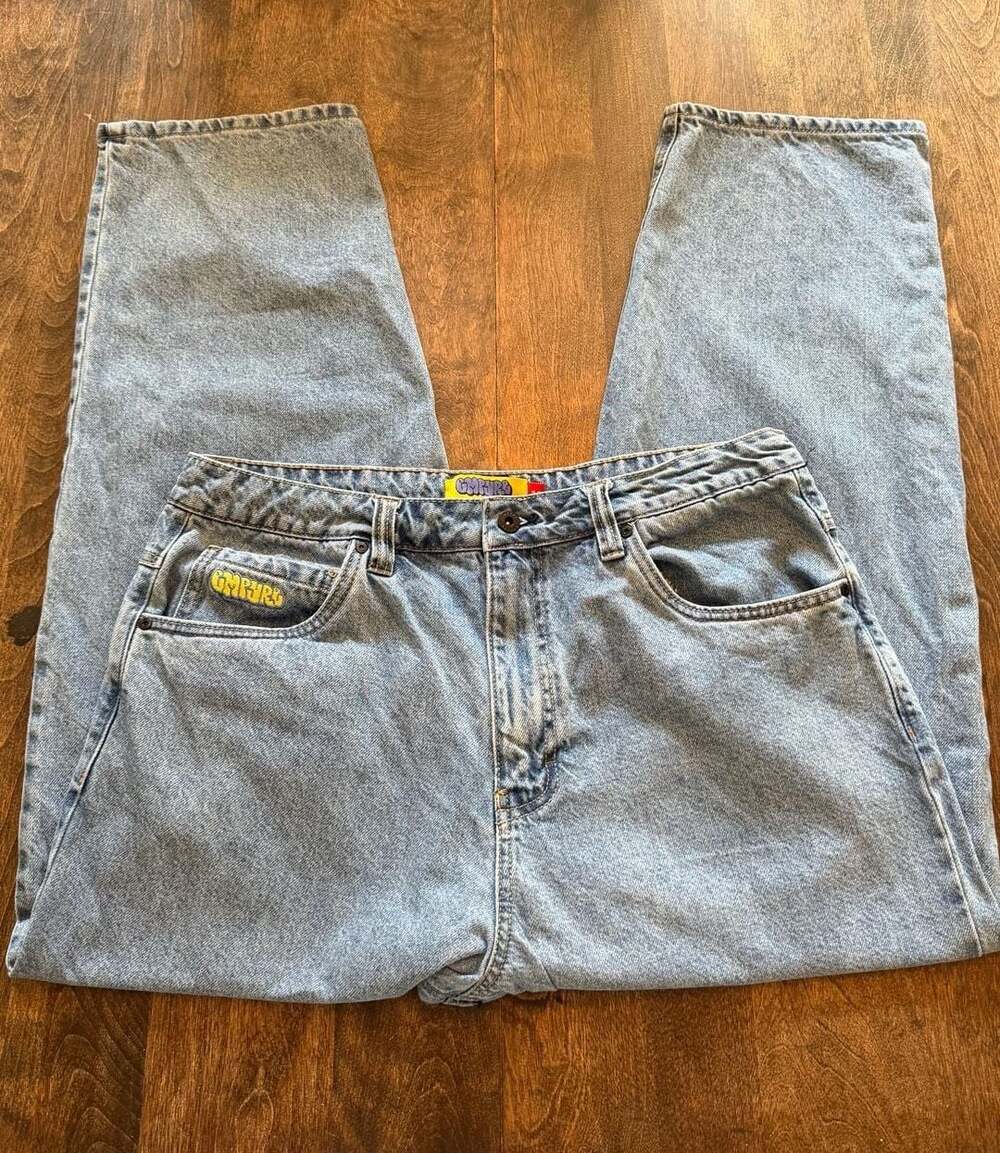 Empire Baggy Jeans Size 34 Light Wash Denim Skater Y2K
